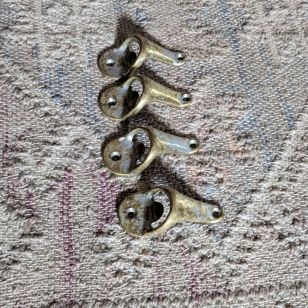 Vintage Brass Coated Steel Bottle Openers